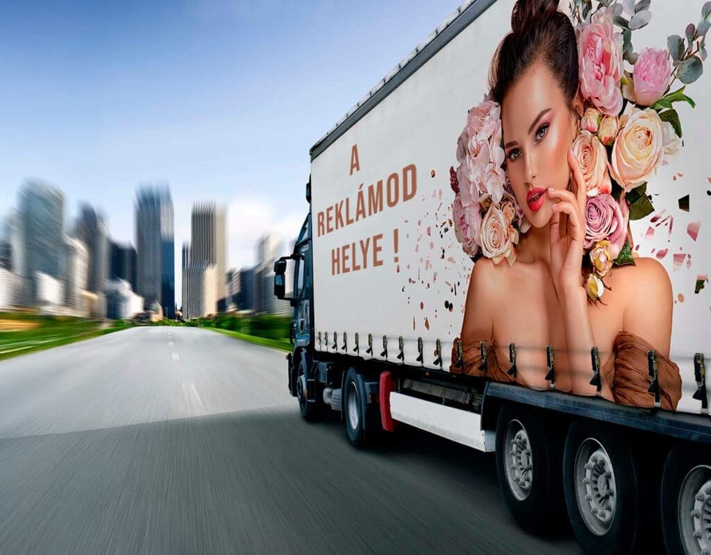 Nyomtatható teherautóponyva fólia