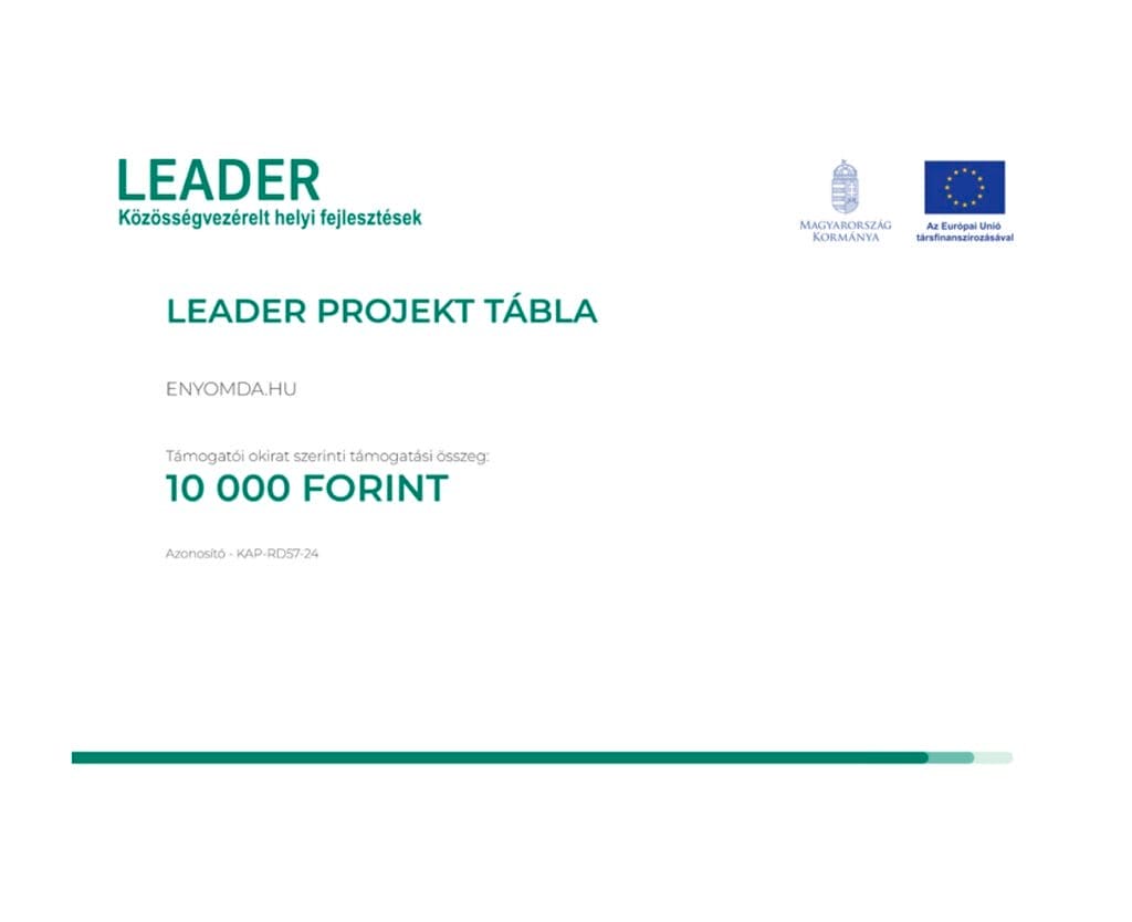 Leader projekt tábla