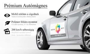 Autómág, jármű mágnesreklám, mágnes matrica