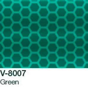 mikroprizmás fényvisszaverő zöld fólia