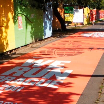 WalkTex kültéri nyomtatható öntapadós aszfalt, beton, járda, fal fólia